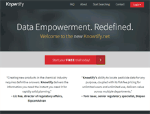 Tablet Screenshot of knowtify.net